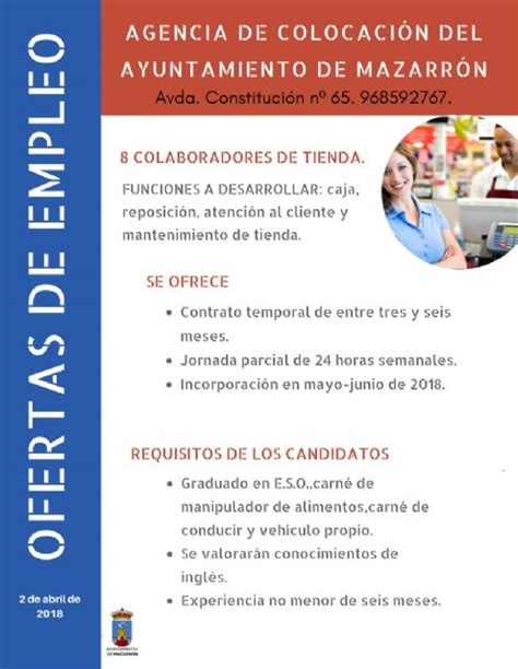 ofertas de empleo en mazarrn|Ofertas de trabajo en Murcia, Mazarrón